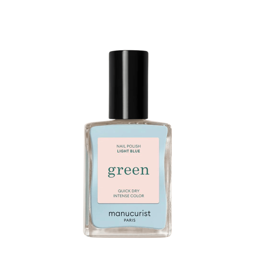 Green Nail Polish Light Blue