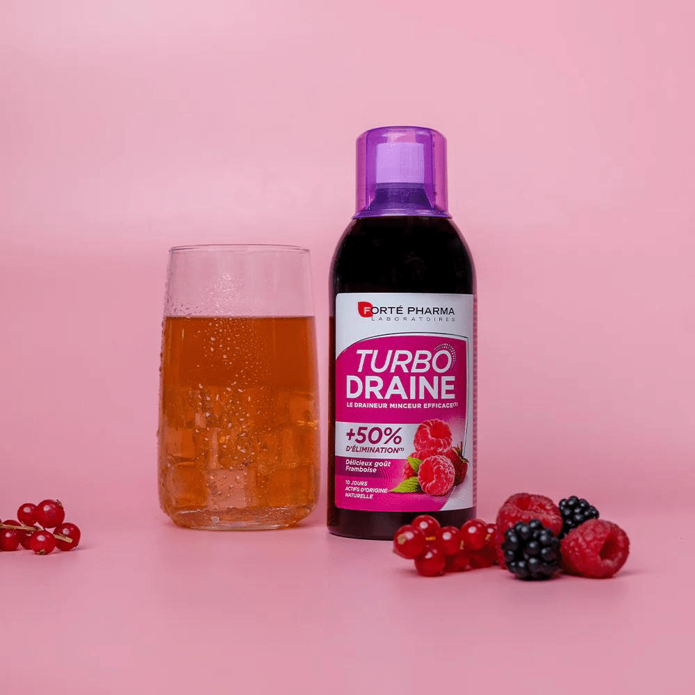 Turboslim Raspberry Draining Drink 