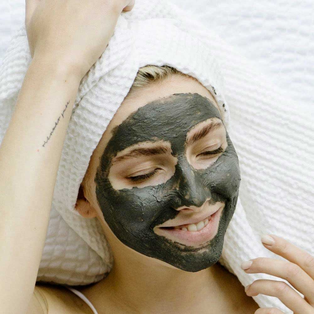 Black Face Mask Mud Caring