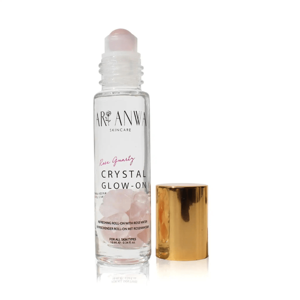 Cooling roll-on with rose quartz and rose water - Crystal Glow