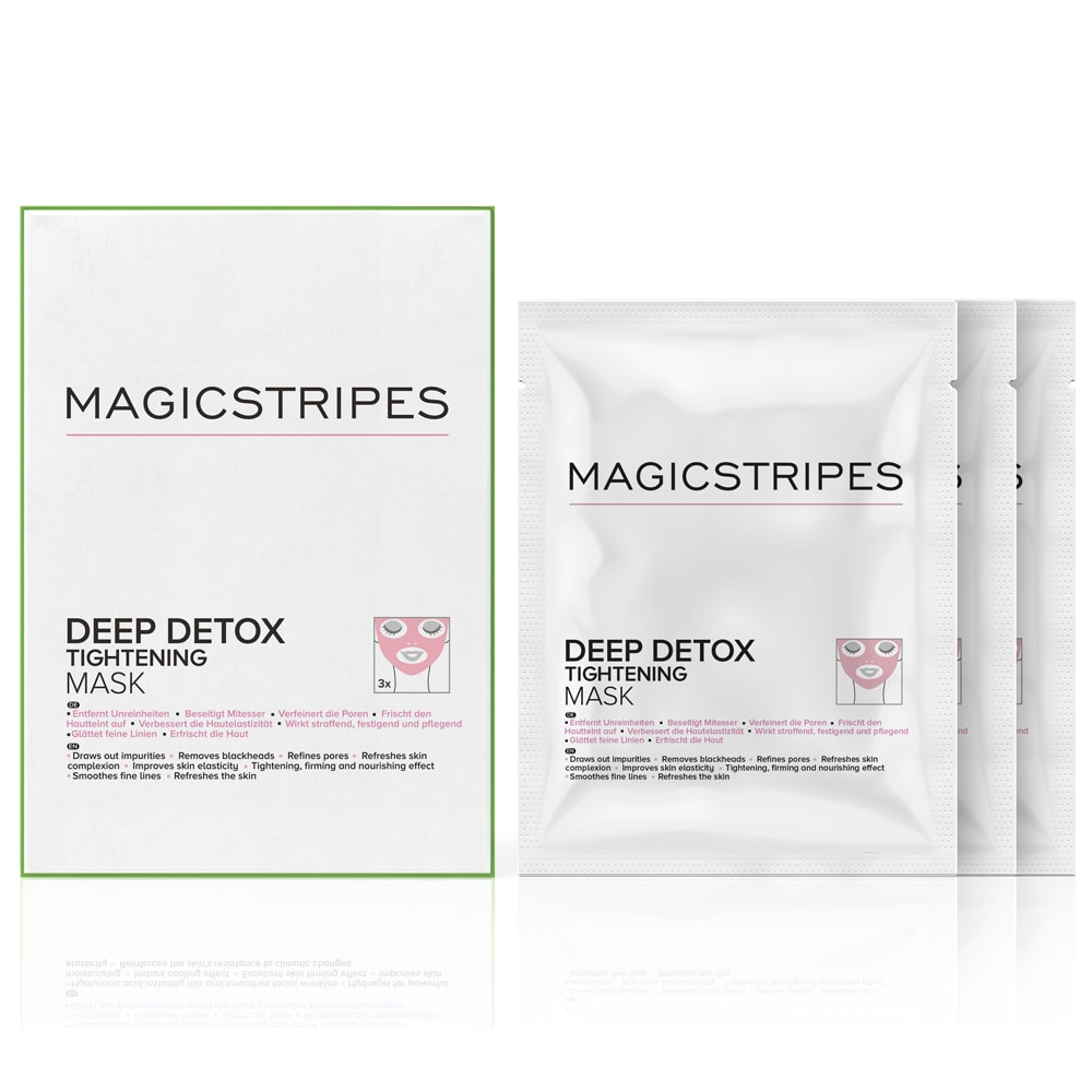 Deep Detox Tightening Mask - 3 Masken | Magicstripes  | Look Beautiful Products